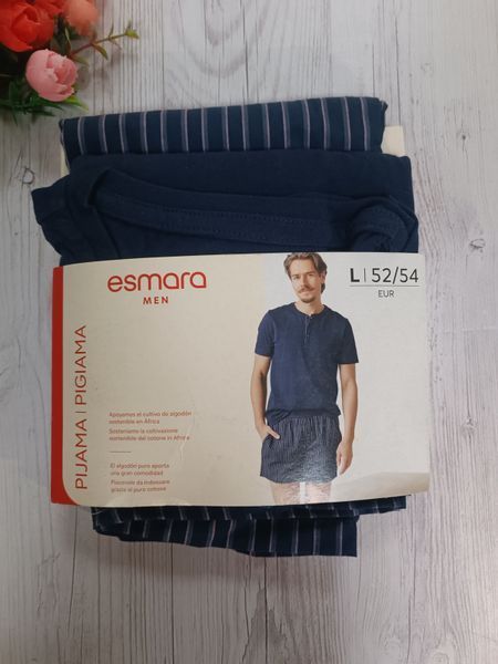 Мужская пижама Esmara men футболка и шорты Д1699 фото