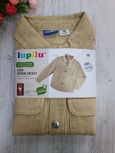 Джинсовая рубашка-жакет для мальчика Lupilu 1293 фото