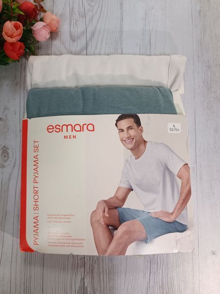 Чоловіча піжама Esmara men футболка і шорти Д0444 фото