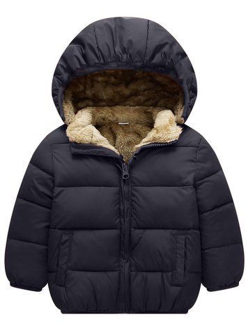 Детская куртка еврозима HAOJIEKIDS для мальчика на меху 8337 фото