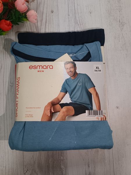Чоловіча піжама Esmara men футболка і шорти Д0377 фото