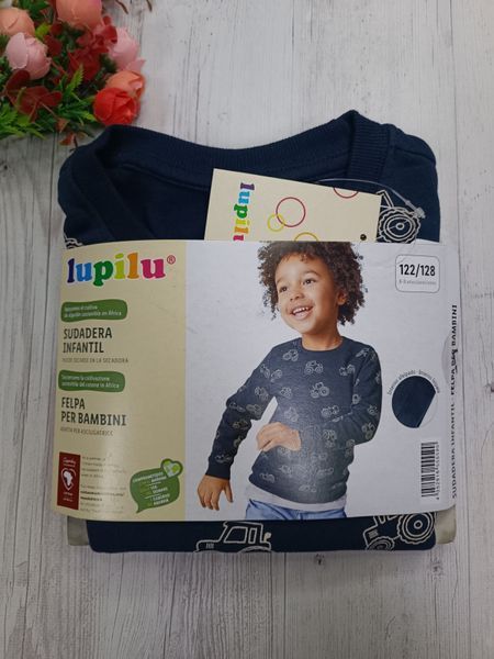 Кофта для хлопчика Lupilu світшот на флісі 0515 фото