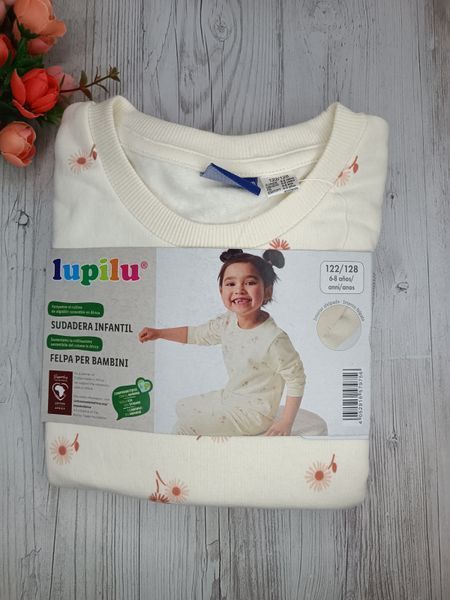 Кофта для дівчинки Lupilu світшот на флісі 0785 фото