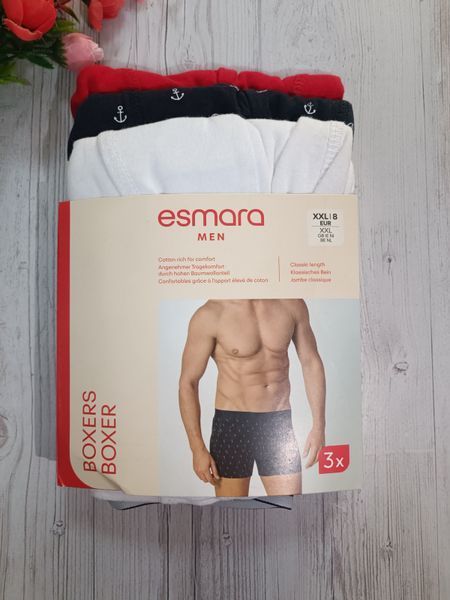 Мужские трусы-боксеры Esmara men набор 3 шт Д0398 фото