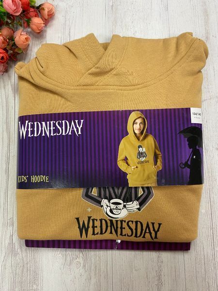 Кофта для дівчинки Pepperts WEDNESDAY худі на флісі 0786 фото